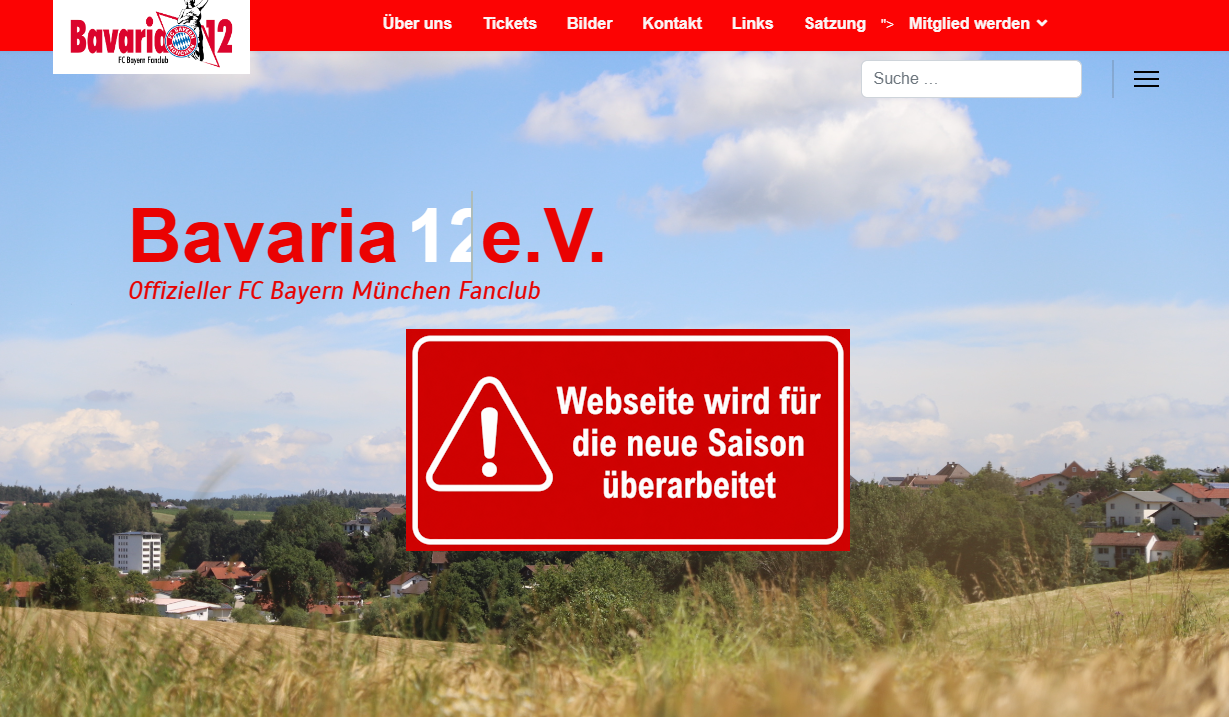 Webseite wird für die neue Saison überarbeitet